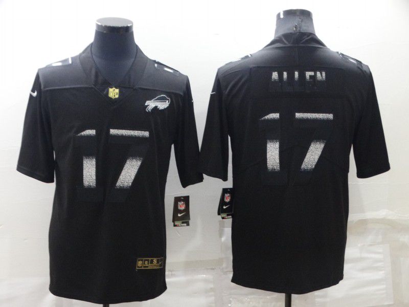 Men Buffalo Bills 17 Allen black Limited 2022 NFL Nike Jerseys